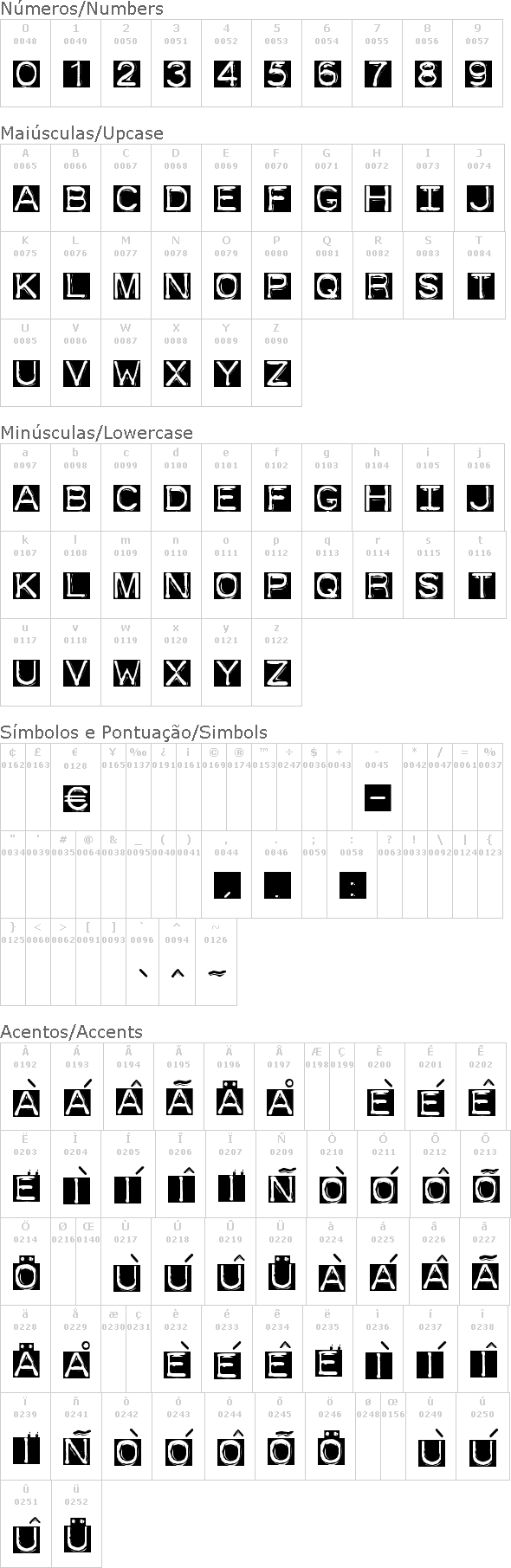 Dymo Font Invers