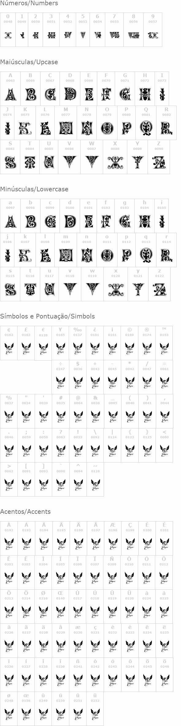 Floral Majuscules, 11th c.