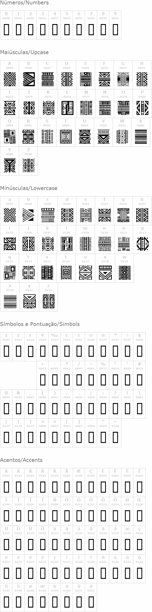 Haus Ethnik Dingbats