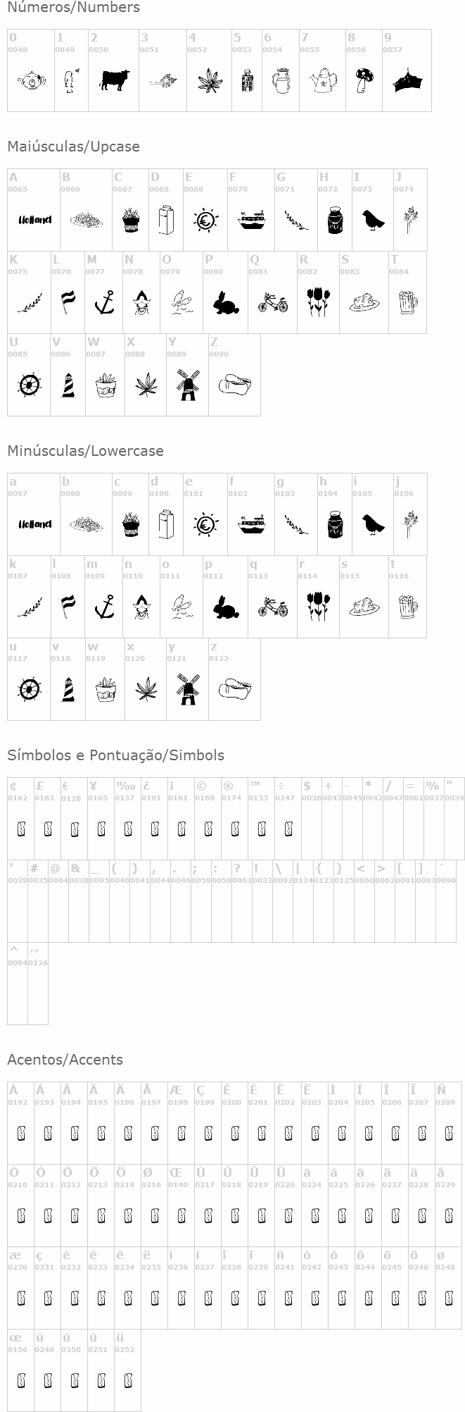 Holland Dingbats