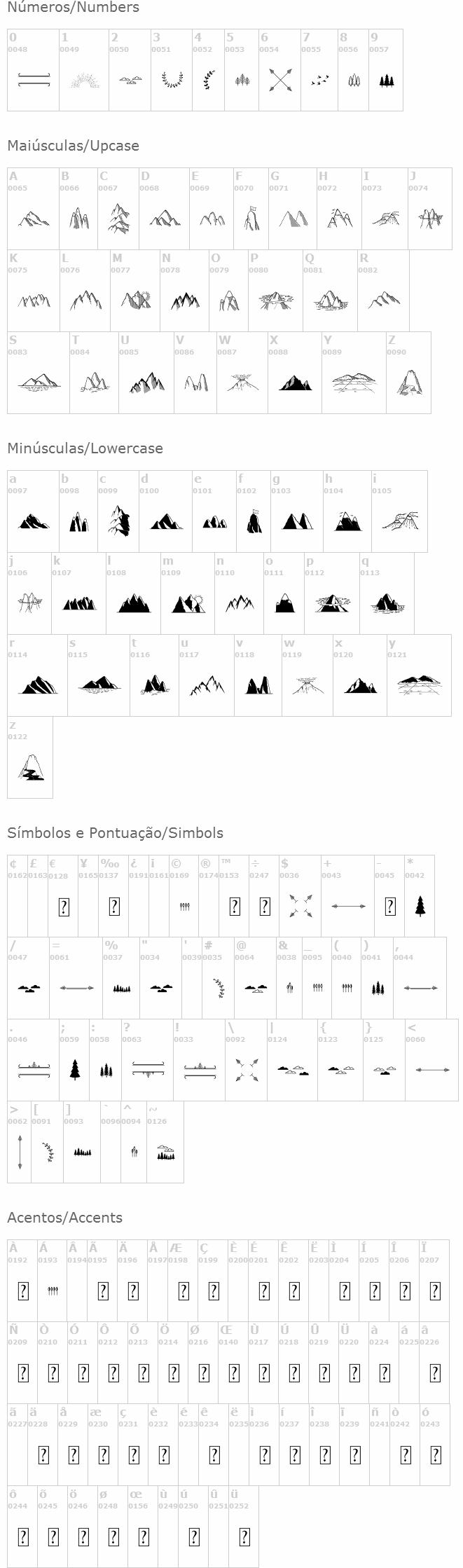 Mountains Set